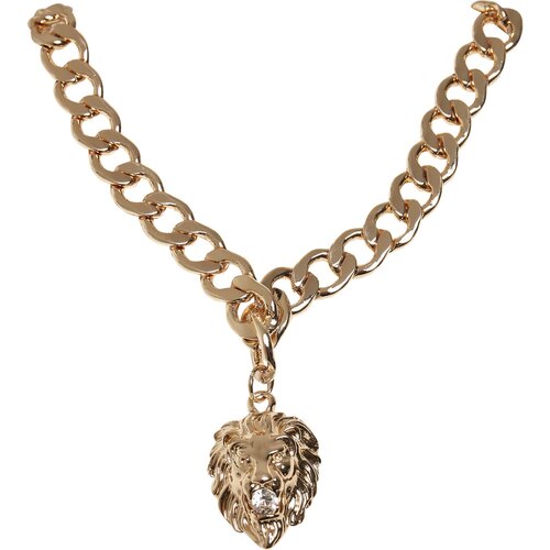 Urban Classics Lion Basic Necklace gold one size