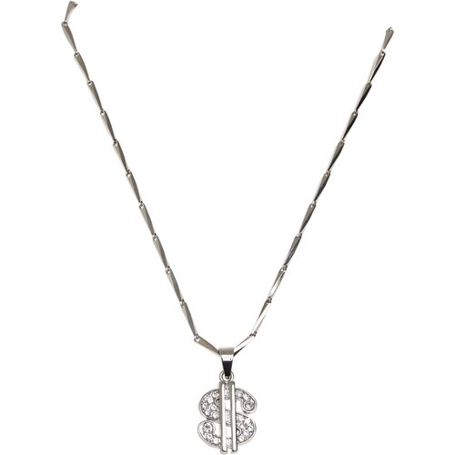 Urban Classics Small Dollar Necklace silver one size