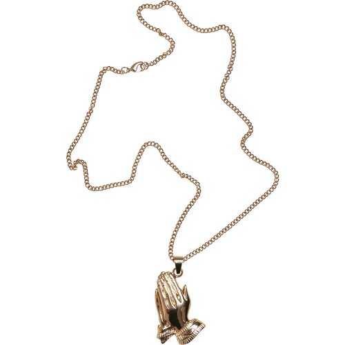 Urban Classics Pray Hands Necklace gold one size
