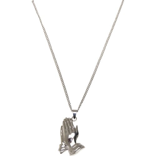 Urban Classics Pray Hands Necklace silver one size
