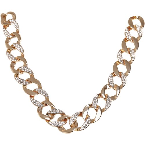 Urban Classics Basic Diamond Necklace And Bracelet Set gold one size