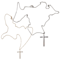 Urban Classics Big Basic Cross Necklace