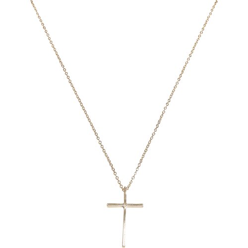 Urban Classics Big Basic Cross Necklace gold one size