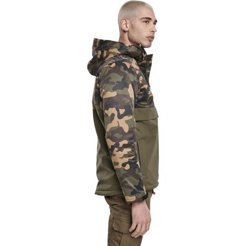 Urban Classics Camo Mix Pull Over Jacket olive/wood camo S