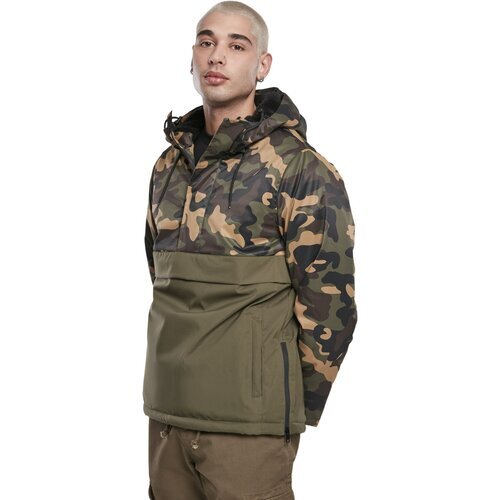 Urban Classics Camo Mix Pull Over Jacket olive/wood camo S