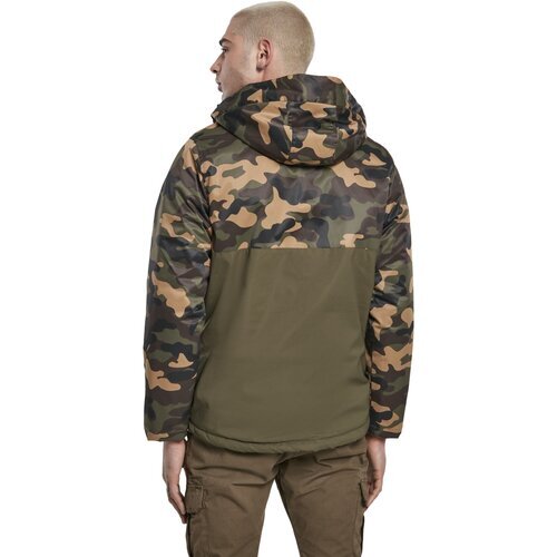 Urban Classics Camo Mix Pull Over Jacket olive/wood camo S