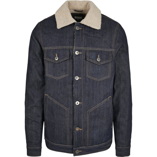 Urban Classics Sherpa Lined Jeans Jacket rinsed denim S