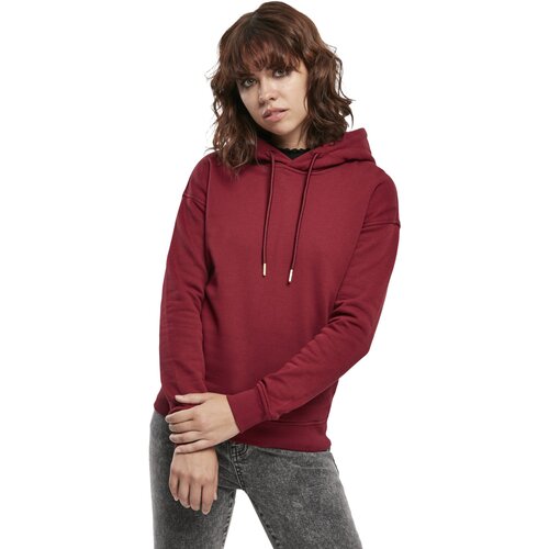 Urban Classics Ladies Organic Hoody burgundy L