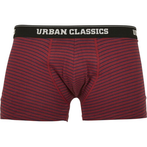 Urban Classics Boxer Shorts 5-Pack bur/dkblu+wht/blk+wht+aop+blk 3XL