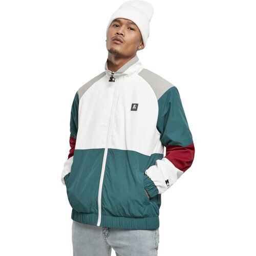 Starter Color Block Retro Jacket retro grn/wht/brick rd/gry S