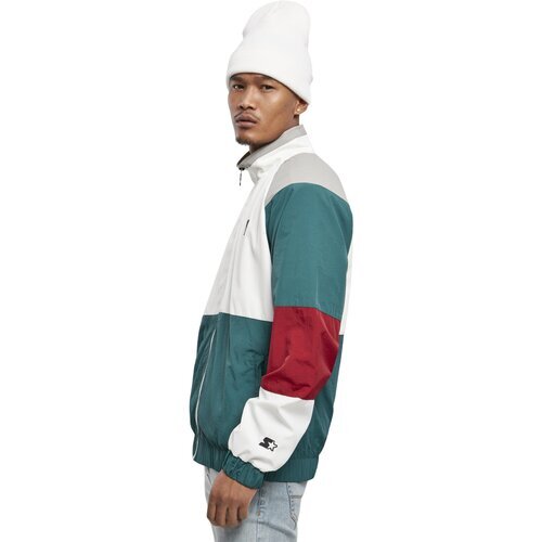 Starter Color Block Retro Jacket retro grn/wht/brick rd/gry S