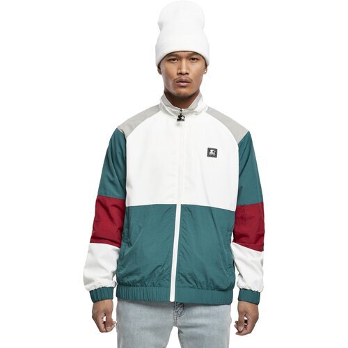 Starter Color Block Retro Jacket retro grn/wht/brick rd/gry S