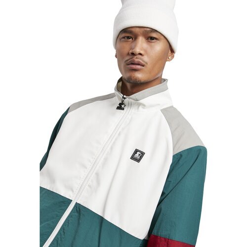 Starter Color Block Retro Jacket retro grn/wht/brick rd/gry S