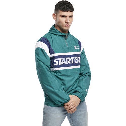 Starter Half Zip Retro Jacket retro green/blue night/white S