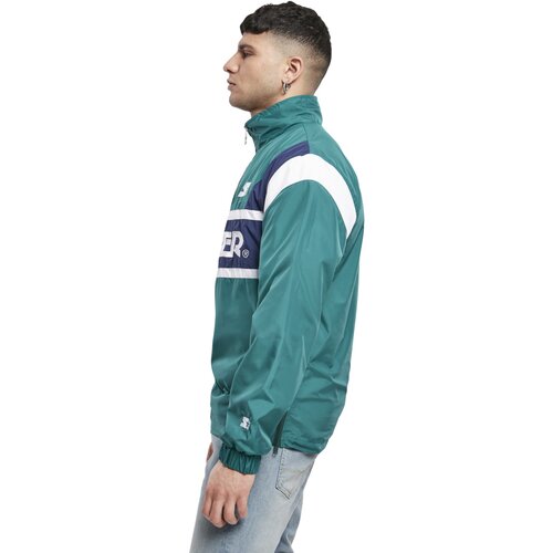 Starter Half Zip Retro Jacket retro green/blue night/white XXL