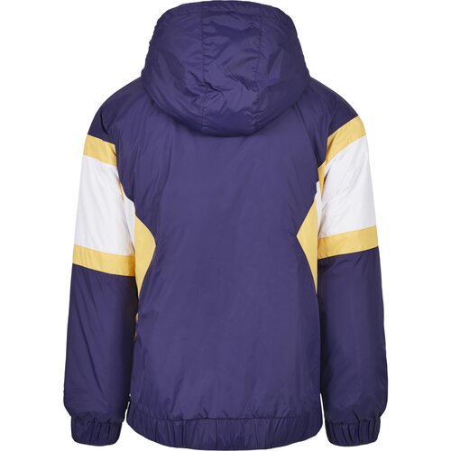 Starter Color Block Half Zip Retro Jacket starter purple/wht/buff yellow S