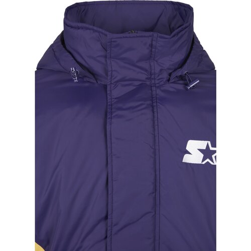 Starter Color Block Half Zip Retro Jacket starter purple/wht/buff yellow XXL