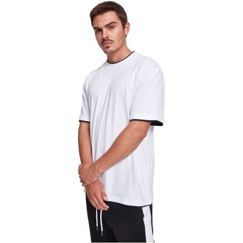 Urban Classics Contrast Tall Tee wht/blk L