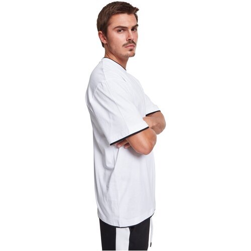 Urban Classics Contrast Tall Tee wht/blk L