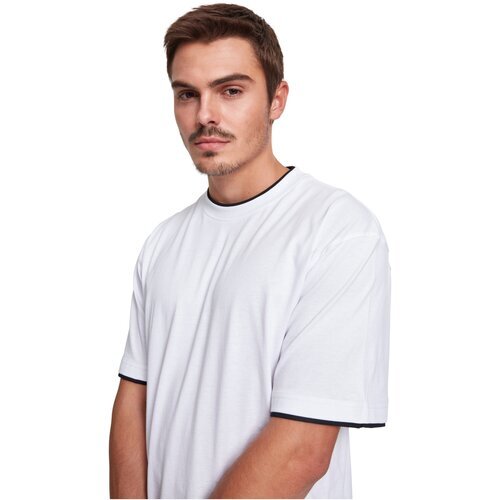 Urban Classics Contrast Tall Tee wht/blk L