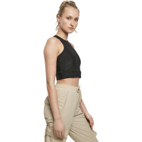 Urban Classics Ladies Cropped Shiny Rib Top