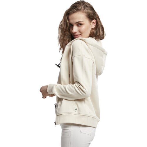 Urban Classics Ladies Organic Terry Zip Hoody whitesand S