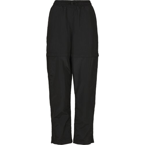 Urban Classics Ladies Shiny Crinkle Nylon Zip Pants black 3XL