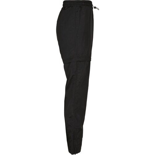 Urban Classics Ladies Shiny Crinkle Nylon Zip Pants black 3XL