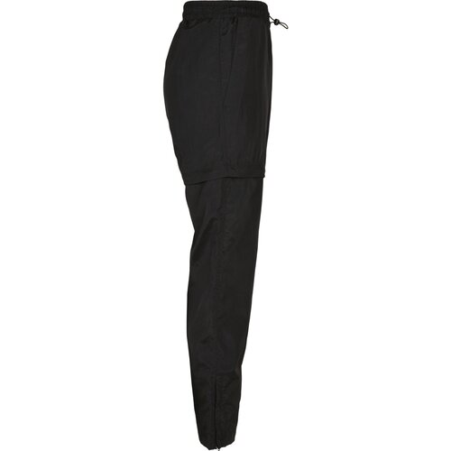 Urban Classics Ladies Shiny Crinkle Nylon Zip Pants black XS