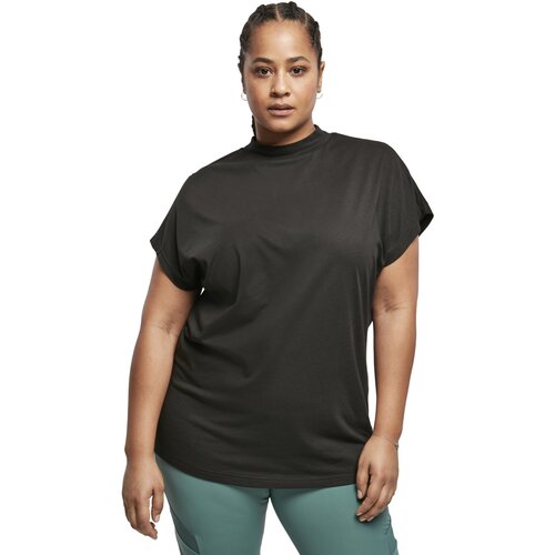 Urban Classics Ladies Oversized Cut On Sleeve Viscose Tee black 5XL