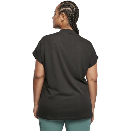 Urban Classics Ladies Oversized Cut On Sleeve Viscose Tee black 5XL