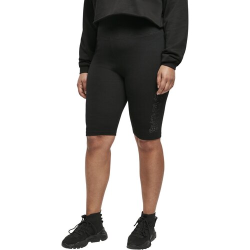 Urban Classics Ladies High Waist Branded Cycle Shorts black/black 3XL