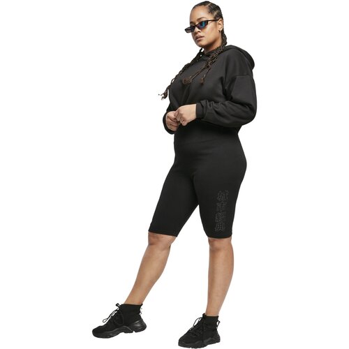 Urban Classics Ladies High Waist Branded Cycle Shorts black/black 3XL