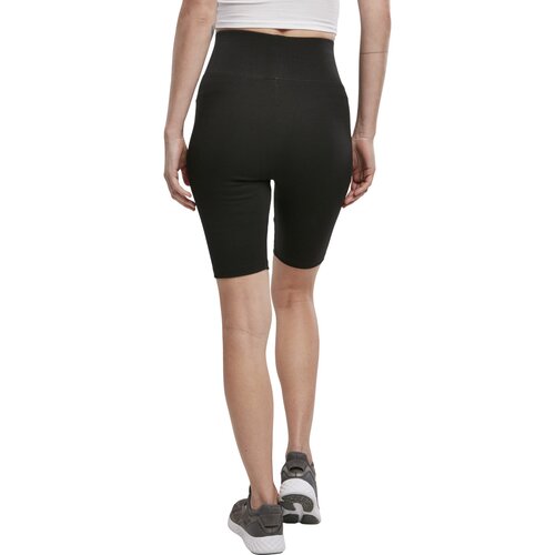 Urban Classics Ladies High Waist Branded Cycle Shorts black/black XS