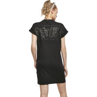 Urban Classics Ladies Cut On Sleeve Printed Tee Dress