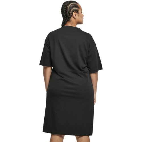 Urban Classics Ladies Organic Oversized Slit Tee Dress black 3XL