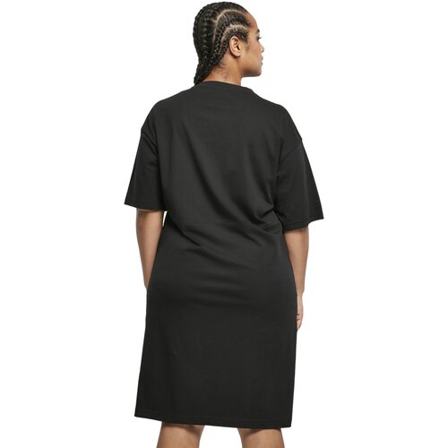 Urban Classics Ladies Organic Oversized Slit Tee Dress black 4XL