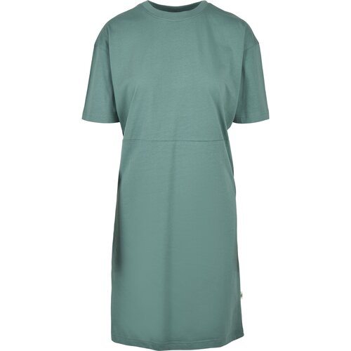 Urban Classics Ladies Organic Oversized Slit Tee Dress paleleaf XS