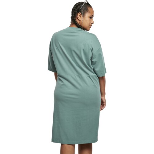 Urban Classics Ladies Organic Oversized Slit Tee Dress paleleaf XXL