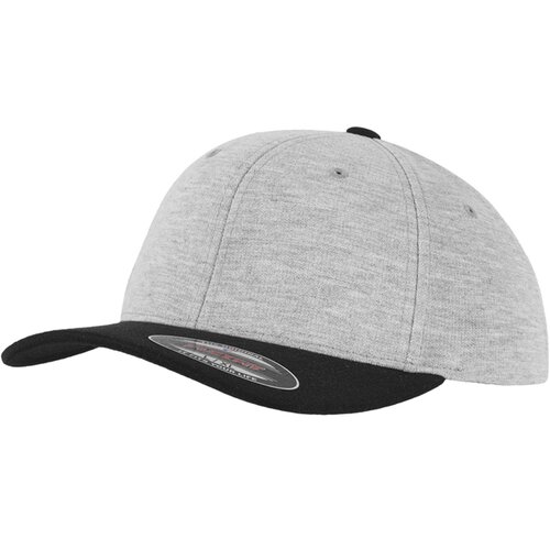Flexfit Double Jersey 2-Tone Cap grey-black S/M