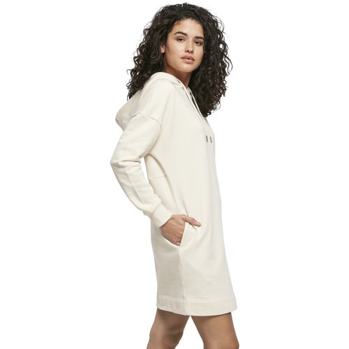 Urban Classics Ladies Organic Oversized Terry Hoody Dress whitesand XS