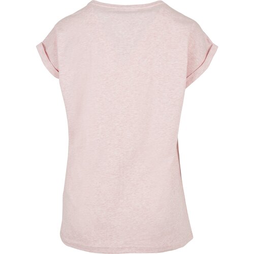 Urban Classics Ladies Color Melange Extended Shoulder Tee pink melange 4XL