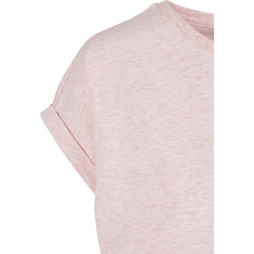 Urban Classics Ladies Color Melange Extended Shoulder Tee pink melange 4XL