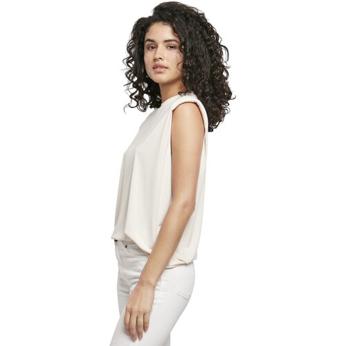 Urban Classics Ladies Modal Padded Shoulder Tank whitesand S