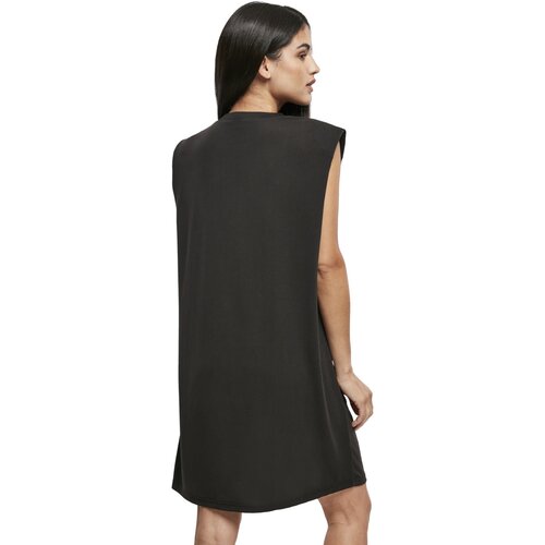 Urban Classics Ladies Modal Padded Shoulder Tank Dress black XS
