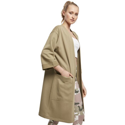 Urban Classics Ladies Oversized Terry Cardigan khaki XL