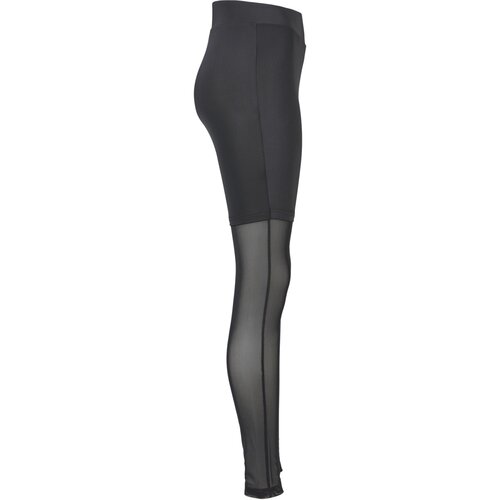Urban Classics Ladies High Waist Transparent Tech Mesh Leggings black 3XL