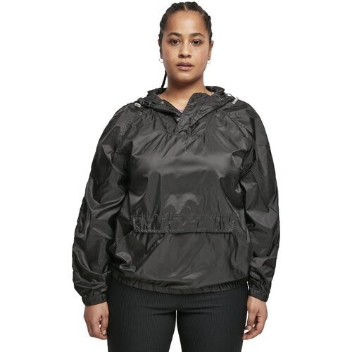 Urban Classics Ladies Transparent Light Pull Over Jacket black 4XL