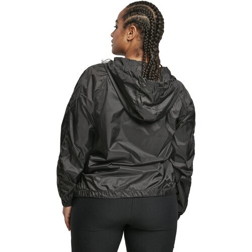 Urban Classics Ladies Transparent Light Pull Over Jacket black 4XL