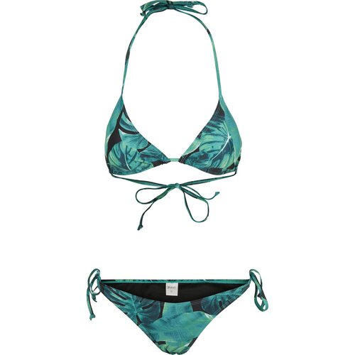 Urban Classics Ladies Triangle Pattern Bikini leaf green L